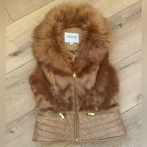 Women’s Guess Vest faux fur